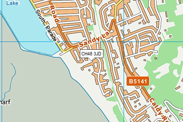 CH48 3JD map - OS VectorMap District (Ordnance Survey)