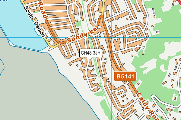 CH48 3JH map - OS VectorMap District (Ordnance Survey)