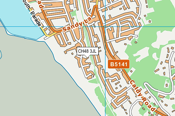 CH48 3JL map - OS VectorMap District (Ordnance Survey)