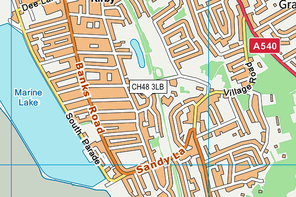 CH48 3LB map - OS VectorMap District (Ordnance Survey)
