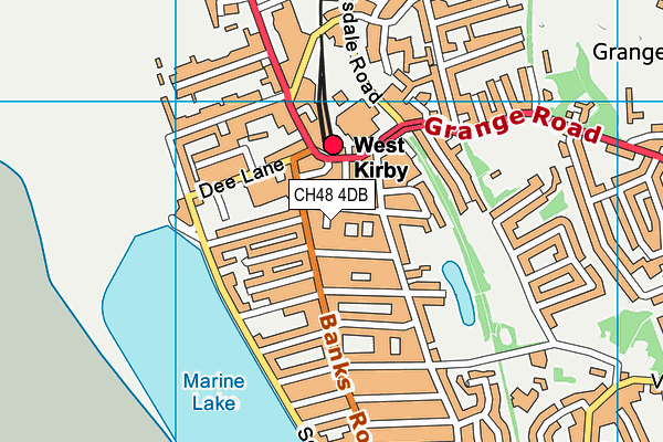 CH48 4DB map - OS VectorMap District (Ordnance Survey)