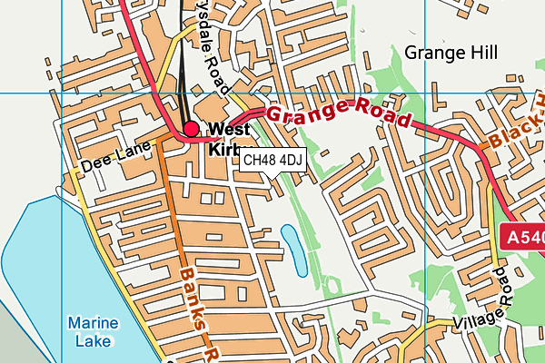 CH48 4DJ map - OS VectorMap District (Ordnance Survey)