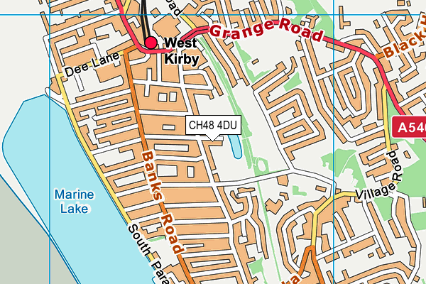 CH48 4DU map - OS VectorMap District (Ordnance Survey)