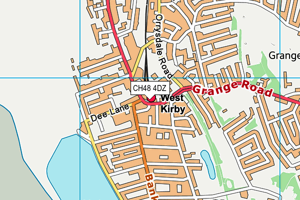 CH48 4DZ map - OS VectorMap District (Ordnance Survey)