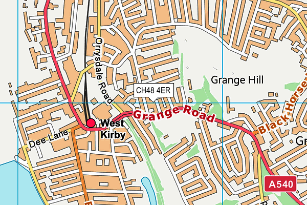 CH48 4ER map - OS VectorMap District (Ordnance Survey)