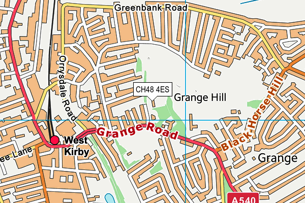 CH48 4ES map - OS VectorMap District (Ordnance Survey)