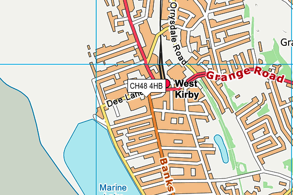 CH48 4HB map - OS VectorMap District (Ordnance Survey)