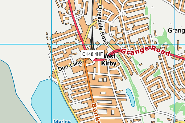 CH48 4HF map - OS VectorMap District (Ordnance Survey)