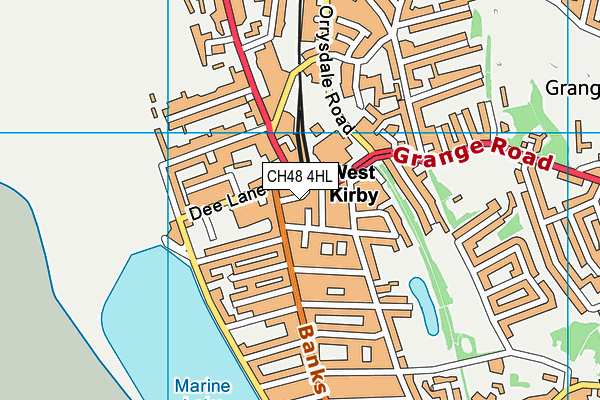 CH48 4HL map - OS VectorMap District (Ordnance Survey)