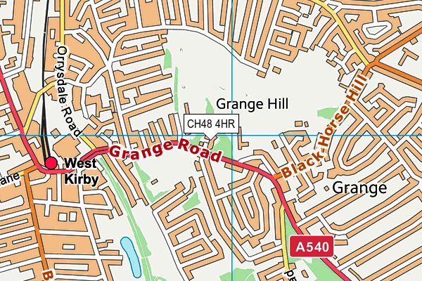 CH48 4HR map - OS VectorMap District (Ordnance Survey)