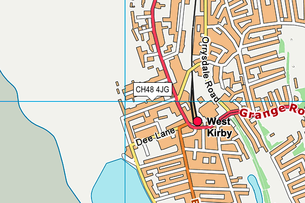 CH48 4JG map - OS VectorMap District (Ordnance Survey)