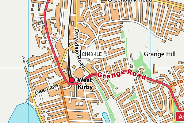 CH48 4LE map - OS VectorMap District (Ordnance Survey)