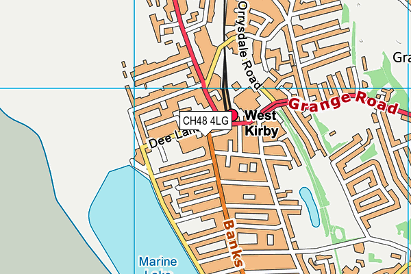 CH48 4LG map - OS VectorMap District (Ordnance Survey)