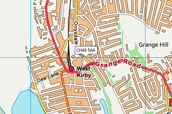 CH48 5AA map - OS VectorMap District (Ordnance Survey)