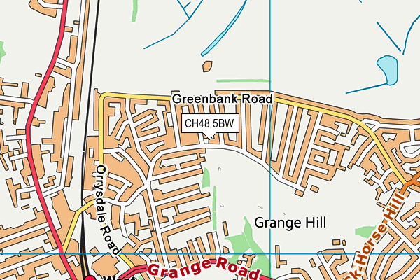 CH48 5BW map - OS VectorMap District (Ordnance Survey)