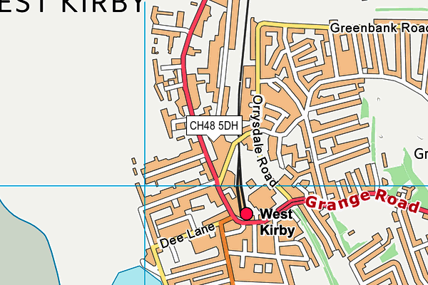 West Kirby School and College map (CH48 5DH) - OS VectorMap District (Ordnance Survey)