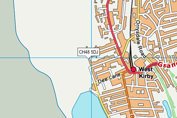 CH48 5DJ map - OS VectorMap District (Ordnance Survey)