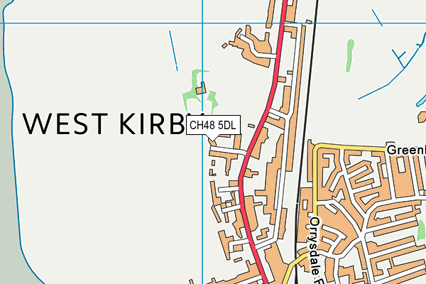 CH48 5DL map - OS VectorMap District (Ordnance Survey)