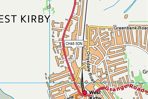 CH48 5DN map - OS VectorMap District (Ordnance Survey)