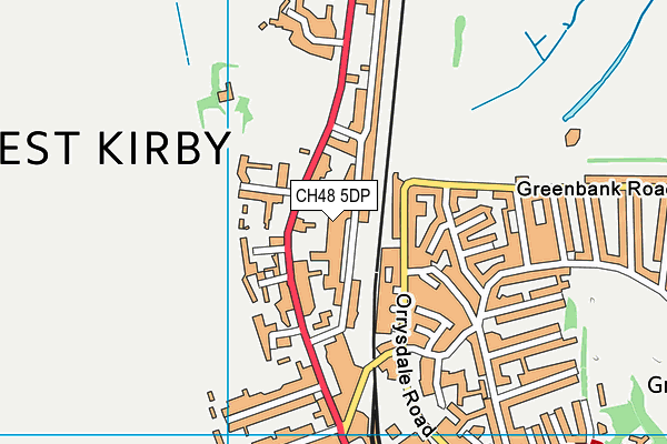 West Kirby Grammar School map (CH48 5DP) - OS VectorMap District (Ordnance Survey)