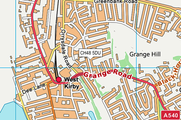 CH48 5DU map - OS VectorMap District (Ordnance Survey)