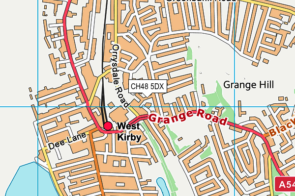 CH48 5DX map - OS VectorMap District (Ordnance Survey)