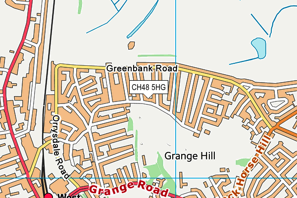 CH48 5HG map - OS VectorMap District (Ordnance Survey)