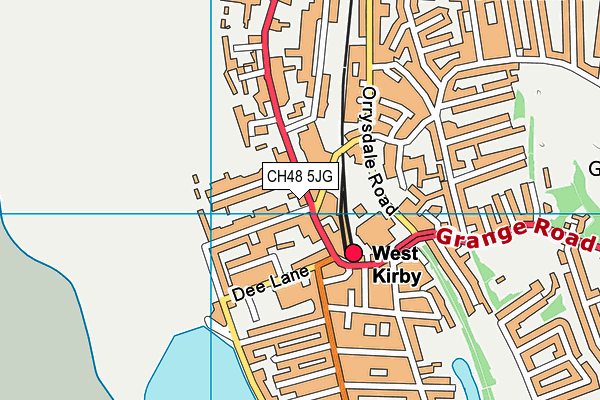 CH48 5JG map - OS VectorMap District (Ordnance Survey)