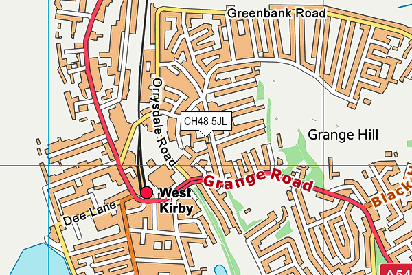 CH48 5JL map - OS VectorMap District (Ordnance Survey)