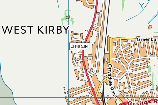 CH48 5JN map - OS VectorMap District (Ordnance Survey)