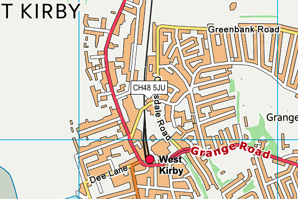 CH48 5JU map - OS VectorMap District (Ordnance Survey)