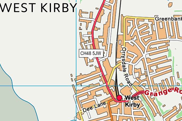 CH48 5JW map - OS VectorMap District (Ordnance Survey)