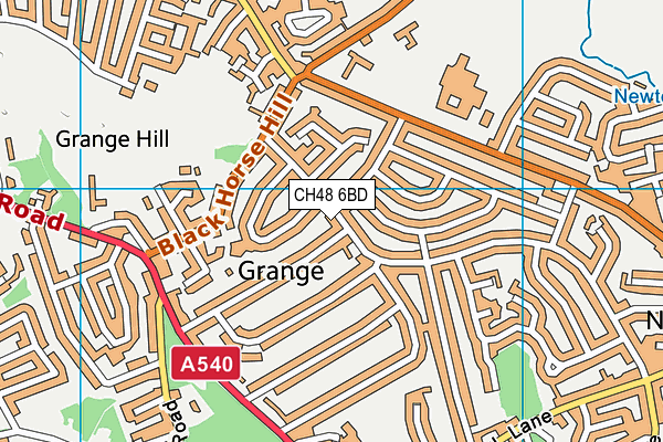 CH48 6BD map - OS VectorMap District (Ordnance Survey)