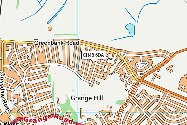 CH48 6DA map - OS VectorMap District (Ordnance Survey)