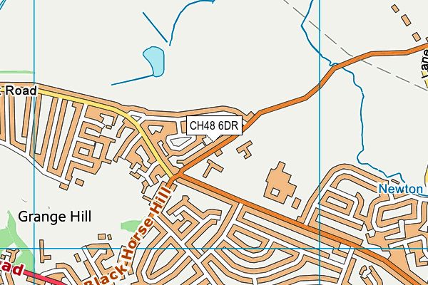 Black Horse Hill Junior School map (CH48 6DR) - OS VectorMap District (Ordnance Survey)