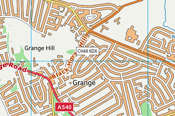 CH48 6DX map - OS VectorMap District (Ordnance Survey)