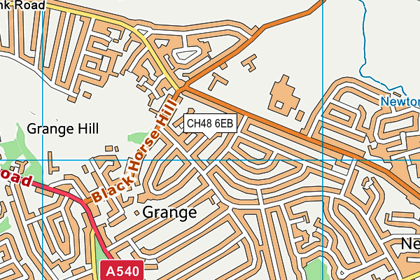 CH48 6EB map - OS VectorMap District (Ordnance Survey)