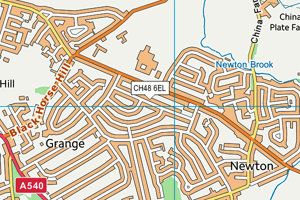 CH48 6EL map - OS VectorMap District (Ordnance Survey)