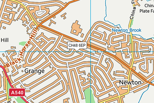 CH48 6EP map - OS VectorMap District (Ordnance Survey)