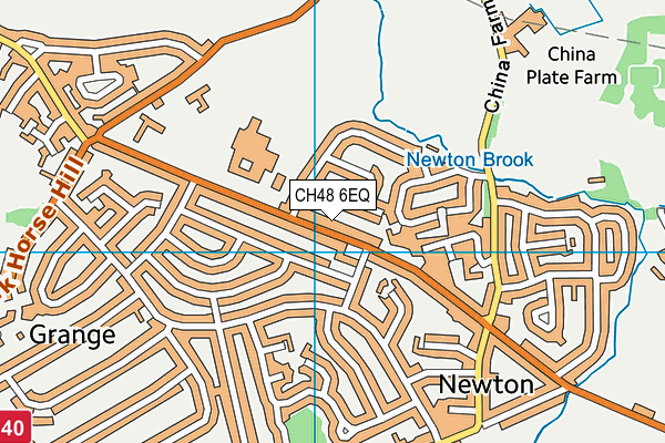 Hilbre High School Sports Centre map (CH48 6EQ) - OS VectorMap District (Ordnance Survey)