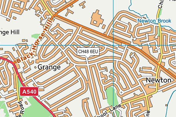 CH48 6EU map - OS VectorMap District (Ordnance Survey)