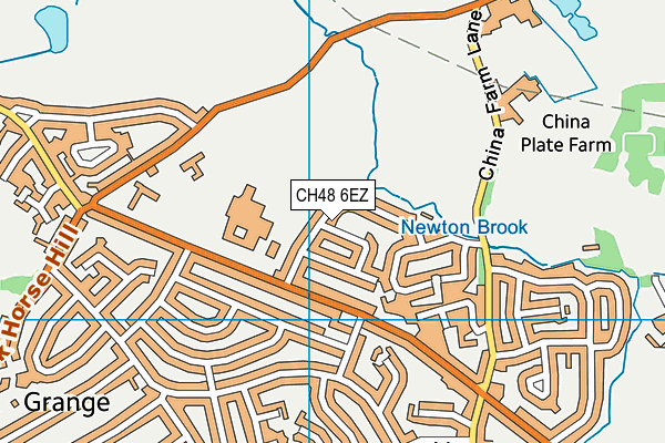 CH48 6EZ map - OS VectorMap District (Ordnance Survey)