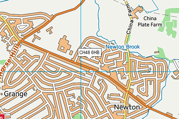 CH48 6HB map - OS VectorMap District (Ordnance Survey)