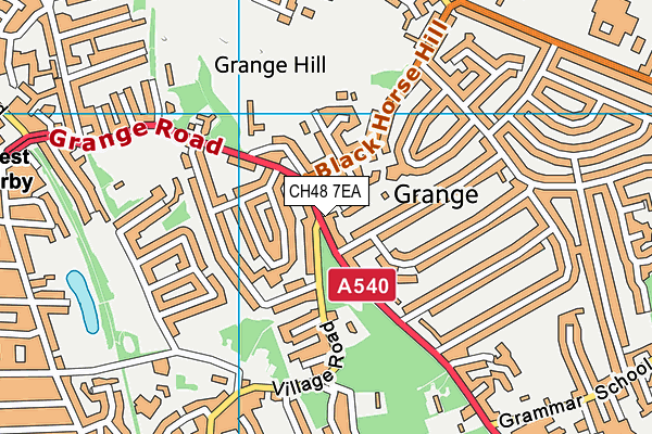 CH48 7EA map - OS VectorMap District (Ordnance Survey)