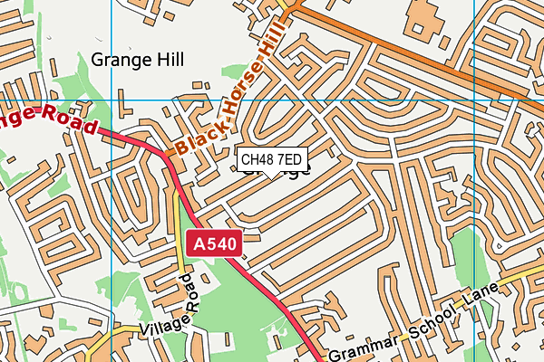 CH48 7ED map - OS VectorMap District (Ordnance Survey)