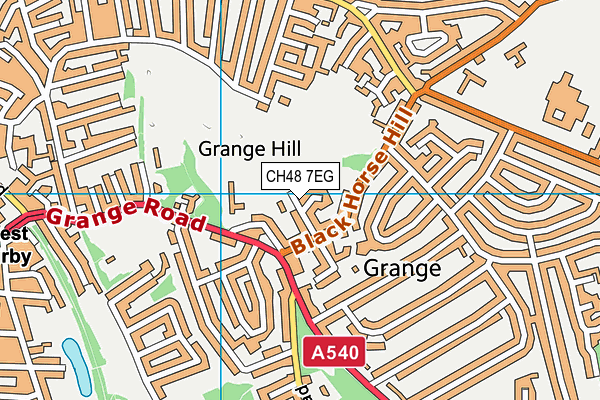 CH48 7EG map - OS VectorMap District (Ordnance Survey)