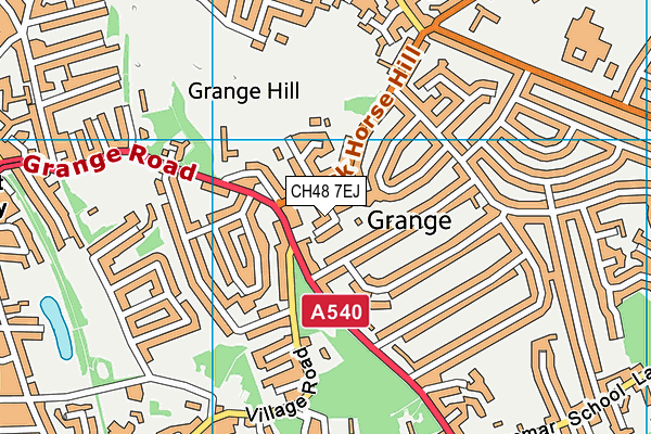 CH48 7EJ map - OS VectorMap District (Ordnance Survey)