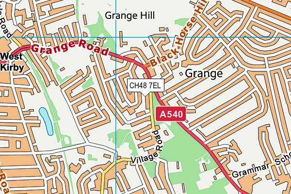 CH48 7EL map - OS VectorMap District (Ordnance Survey)