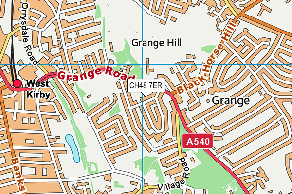 CH48 7ER map - OS VectorMap District (Ordnance Survey)