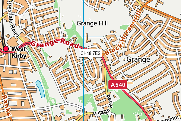 CH48 7ES map - OS VectorMap District (Ordnance Survey)